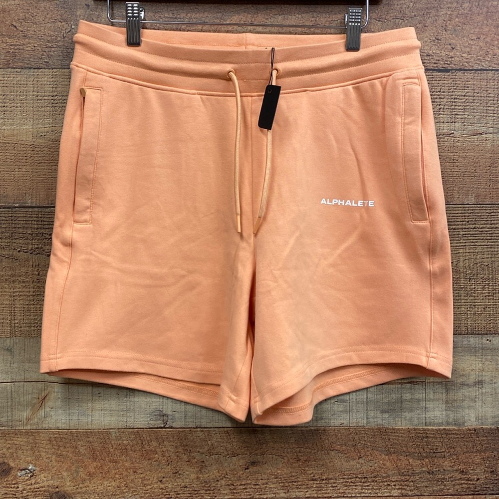 Womens Alphalete Peach Core Shorts NWT XL